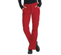 KOI Lite Women's Peace Drawstring Scrub Pant Medium Tall Ruby