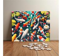 Koi Lotus Flower Jigsaw Puzzles for Adults 700 Challenging & Brainteasing Adults Jigsaws Puzzle Puzzle Games Jigsaw Puzzle 700 Pieces