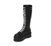 KOI Monster High - Frankie Stein Firecracker Platform Boots Laced Boots black green EU37