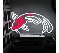 Koi Neon Sign - Dimmable Japanese Fish Led Neon, Warm Red, Lucky Fish Sign for Wall Decor, 17”x9.5” with USB/Switch for Bar, Restaurant, Office, Fishroom, Koi Pond