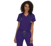 KOI Next Gen 1010 Women's Ready to Work Scrub Top, Grape, M