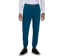 KOI Next Gen Day to Night Men's 7-Pocket Jogger Scrub Pants, Caribbean Blue, Medium