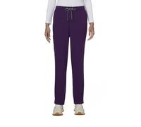 KOI Next Gen Everyday Hero Women's 5-Pocket Cargo Scrub Pants, 4-Way Stretch, Eggplant, L Tall US