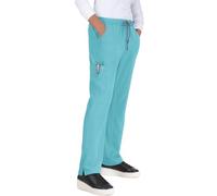 KOI Next Gen Everyday Hero Women's 5-Pocket Cargo Scrub Pants, 4-Way Stretch, Sea Glass, M