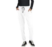 KOI Next Gen Good Vibe Women's 7-Pocket Stretch Jogger, White, XXL Petite