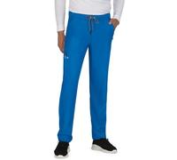 KOI Next Gen Make It Happen Men's 6-Pocket Scrub Pants, Royal Blue, Medium