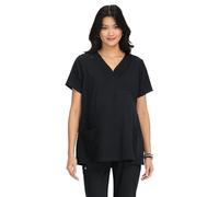 KOI Next Gen Onboard Women's 2-Pocket Maternity Scrub Top, Black, M