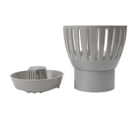 Koi Pond Drain Skimmer with Adjustable Height & Swing Angle for Efficient for Leaf and Aquatic Debris Collection - Plastic Pool Cleaning Tool for C(90MM)