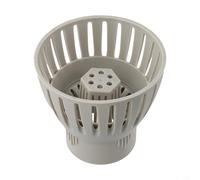 Koi Pond Drain Skimmer with Adjustable Height & Swing Angle for Efficient for Leaf Collection and Aquatic Debris Removal - Plastic Pool Cleaning Tool(75MM)