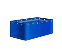 Koi Pond Tank, Durable PVC Aquarium Pool with Drain Valve - 0.5mm Temporary Holding Tank for Koi Fish and Turtles - Water Storage Pool, 2'x4'x1.6'