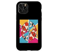Koi Swimming Harmony Pond Culture Japanese Garden Scale Case for iPhone 11 Pro