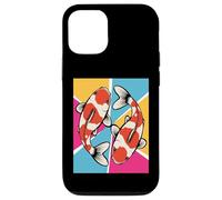 Koi Swimming Harmony Pond Culture Japanese Garden Scale Case for iPhone 12/12 Pro