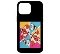 Koi Swimming Harmony Pond Culture Japanese Garden Scale Case for iPhone 16 Pro Max