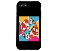 Koi Swimming Harmony Pond Culture Japanese Garden Scale Case for iPhone SE (2020) / 7/8