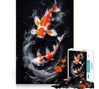 Koi Underwater Dreamscape Jigsaw 1000 Pieces for Adults Relax Game Stress Relief Fun Challenge Premium Gift (38x52cm)