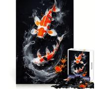 Koi Underwater Dreamscape Jigsaw 1000 Pieces for Adults Relax Game Stress Relief Fun Challenge Premium Gift (38x52cm)
