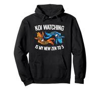 Koi Watching Is My New Zen To 5 Funny Retirement Pullover Hoodie