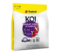 KOI WHEAT GERM & GARLIC PELLET SIZE "S" 5L / 1,5kg - Pond fish food for everyday feeding of koi in a wide range of water temperatures from 8 to 30°C
