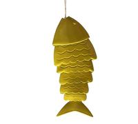 Koi Wind Chime, Coloured Koi Fish Wind Chime, Metal Wind Chimes for Outdoors | Outdoor Carp Fish Eaves Ornament Metal Wind Chime for Outdoor