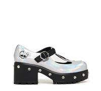 KOI Women's Sai Monster High Mary Janes 'Voltage Edition' in Silver | Size: 5 KOI Silver 5