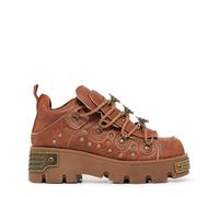 KOI Women's Thurnax Chunky Hardware Trainers - Brown | Size: 4 KOI Brown 4