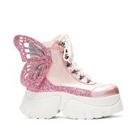KOI Women's Wings of a Bubblegum Eyed Pixie Boots in Pink | Size: 4 KOI Pink 4