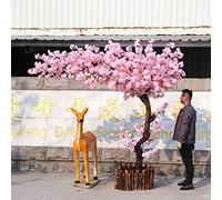 KOIAMVZW Artificial Cherry Blossom Tree, Weeping Cherry Tree, Cherry Blossom Tree, Cherry Blossom Decor, Sakura Tree, Artificial Trees For Outdoors 1.5x1.5m/4.9x4.9ft