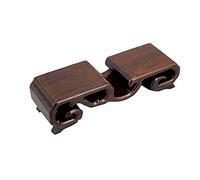 KOIAMVZW Wooden Vase Aquarium Vase Base Carved Back PatternBase Ornaments Purple Sand Teapot Cup Buddha Statue Handicraft Ornament Base Display Stand Base (Color : B) (B)