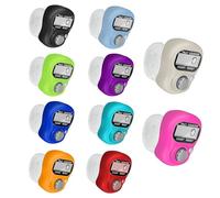 Koicaxy Electronic Finger Counter 10 Pack, Resettable Hand Tally, 5 Digit Number and LCD Electronic Digital Display, Handheld Clicker Counting