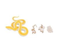 Koieam Snake Life Cycle Figurines Toy Set Educational Animal Growth Model Learning Decoration