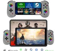 Koiiko Game Controller for iPad, Tablet, iPhone/Android/PC/Switch/PS3/PS4 Gamepad Joystick, Supports Mobile Cloud Game, Streaming on PS5/Xbox/PC, with 7-color RGB lights/Turbo, iPhone 16 Controller