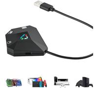 Koiiko Keyboard and Mouse Converter for Nintendo Switch/PS4/PS3/Xbox One/Xbox 360 Console Converter, Keyboard Mouse Adapter Support Mapping & Reset Button, Perfect for FPS, TPS, RPG, RTS Games