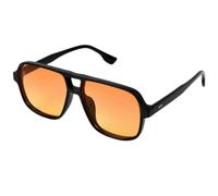 Koilife Retro 70s Sunglasses, Double-Bridge PC Frame with TAC Lens | Oversized Square Gradient Orange Tinted, UV400, Metal Hinges, Vintage Shades Men Women, Ideal for Driving & Outdoor Use