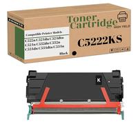 KOINKTO C5222KS C5222CS C5222MS C5222YS Toner Cartridge Compatible for Lexmark C522n C524dn C524n C532n C534dn C534n Printer 4,000 Pages (1 Pack Black)