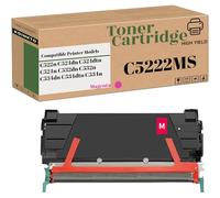 KOINKTO C5222KS C5222CS C5222MS C5222YS Toner Cartridge Compatible for Lexmark C522n C524dn C524n C532n C534dn C534n Printer 4,000 Pages (1 Pack Magenta)