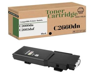 KOINKTO Compatible 67H2T TW3NN V4TG6 2K1VC C2660 Toner Cartridge Replacement for Dell C2660dn C2665dnf Printer, High Yield 7000 Pages (1-Pack Black)