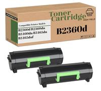 KOINKTO Compatible for Dell RGCN6 7MC5J B2360 Black Toner Cartridge ,Fit for B2360d B2360dn B3460dn B3465dn B3465dnf Printer 8500 Pages (2-Pack Black)