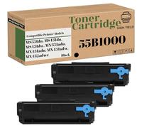 KOINKTO Compatible Replacement for Lexmark 55B1000 Toner Cartridge , Fit for MS331dn MS431dn MS431dw MX331adn MX431adn MX431adw Printer (3-Pack Black)