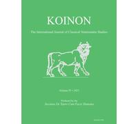 KOINON IV, 2021 : The International Journal of Classical Numismatic Studies