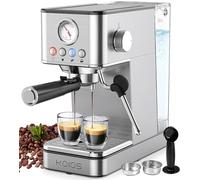 KOIOS - Upgraded 1200W Espresso Coffee Machines with Foaming Steam Wand, 20 Bar Semi Automatic Coffee Maker for Home, 64oz Removable Water Tank, PID Control System