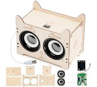 KOIROI DIY Bluetooth Speaker, Electronic Building Kit, Bluetooth Speaker Kit, Wood Experiments Science, STEM Toy, DIY Electronics Kit for Christmas, Birthday, New Year