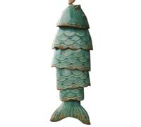 Kois Fish Wind Chimes, Wind Chimes For Outside, Handcrafted Colorful Koi Fish Wind Chimes, For Outdoor Garden Home Decor(emerald)