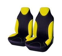 KOIYWQA 2 pcs Car seat covers, for MINI COOPER F56 2013-2025 Front Seat and Headrest Covers Machine Washable Elasticated Hems Side Airbag Compatible,E Yellow