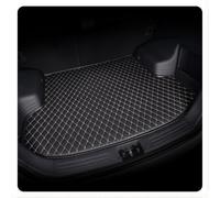 KOIYWQA Car Leather Boot Liner Mats, for Hyundai New SantaFe (5-seater) 2013-2018 DM Flame retardant moisture proof | waterproof protection | wear resistant scratch resistant,A Black Beige