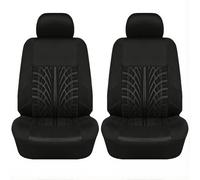 KOIYWQA Car Seat Covers, for Fiat Panda (2013-2015) Full Set Front And Rear Non Slip Comfortable Breathable Protection Seats Cover Accessories,A Black