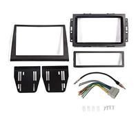 Kojem Double Din Dash Kit Compatible with 2006-2007 Jeep Commander Center Dashboard Cover Bezel Wire Harness Radio Dash Install Kit
