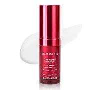 Koji White 3% Caffeine Eye Serum with 0.2% Retinol, Peptides, Hyaluronic Acid & Vitamin C for Puffiness & Dark Circles - Unscented, Vegan, Fragrance-Free 15 ML (0.50 Fl Oz)