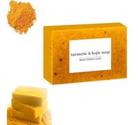 Kojic Acid and Turmeric Soap, Honey Glow Lemon Turmeric Kojic Acid Soap Bar, Skin Care Soap for All Skin Types, Deep Cleansing Moisturizing (1)