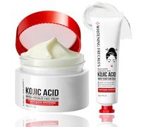 Kojic Acid Face & Hand Cream Duo - Skin Lightening Cream for Anti Aging - Dark Spot Remover & Freckle Cream for Face - Hydrating Hand Moisturizer - Even Skin Tone, Anti Wrinkle, Deep Moisturising