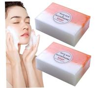 Kojic Acid & Glutathione Soap 2Pcs Skin Whitening Rich Foaming 140g Kojic Soap Natural Organic Multi-Usage Acid for Face Back Legs Body